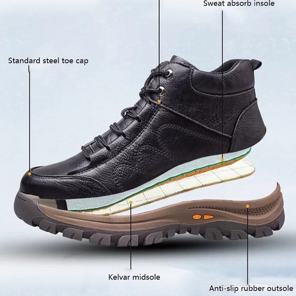 Man’s safety shoes with steel toe very comfortable lightweight - Picture 8 of 13